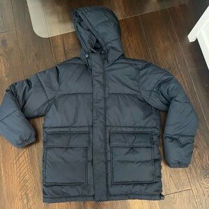 Men's in the Navy hooded Puffer Jacket